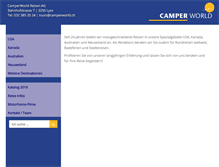 Tablet Screenshot of camperworld.ch